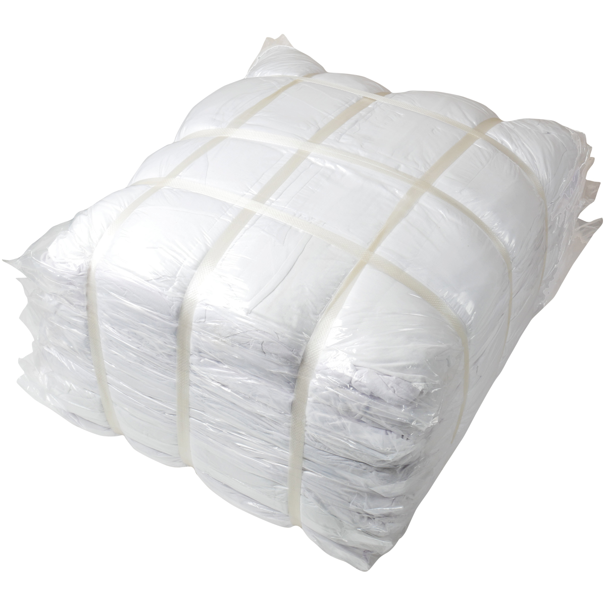 定型白メリヤスウエス(新品生地)縫目なし20kg梱包 1kg×20袋　布　メンテナンス 掃除 - 1